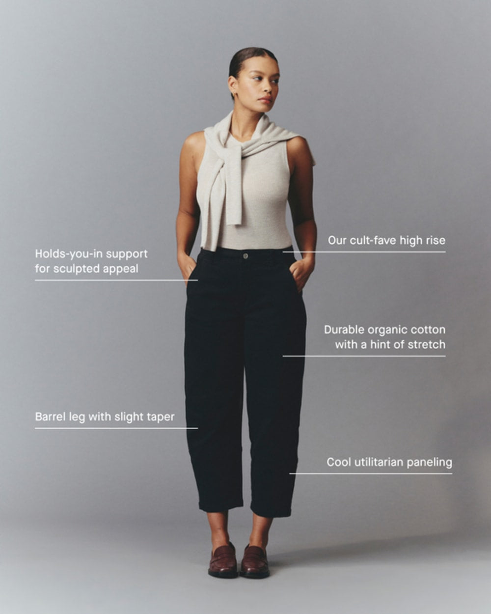 The Utility Barrel Pant | Fog | Regular - Image 4