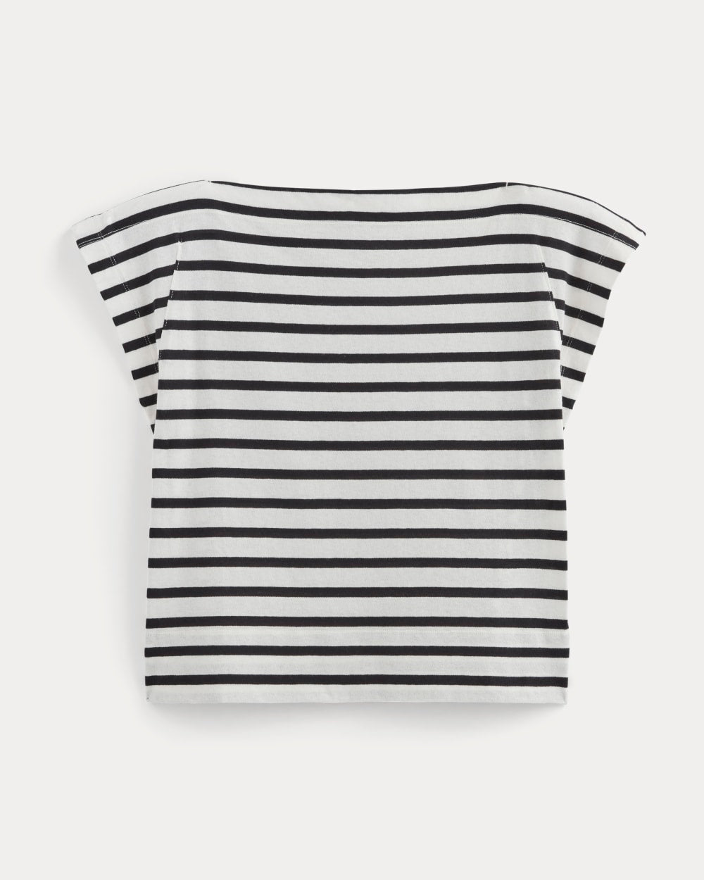 The Oversized Muscle Tee | Bone / Black - Image 2