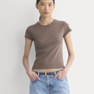 RetroSoft Cotton Crew | Deep Taupe
