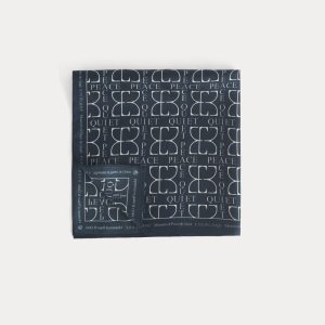 Everlane x Peace & Quiet Silk Bandana |  Navy