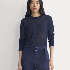 The Air Alpaca? Relaxed Crew Top | Navy
