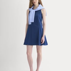 Drop Waist Mini Dress | Estate Blue