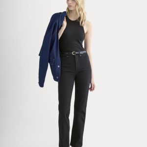 High-Rise Cigarette Jean | Black