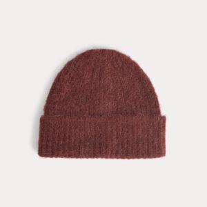 Plush Alpaca Beanie | Merlot