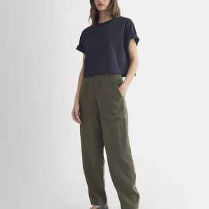 Patch Pocket Ballon Pant in Buttersoft | Olive Night