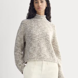 Rollneck Sweater | Bone/Trench Coat Twist