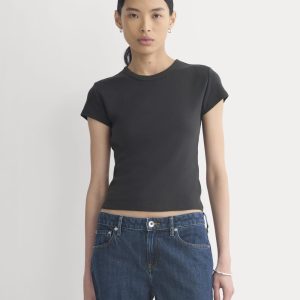 RetroSoft Cotton Crew | Black