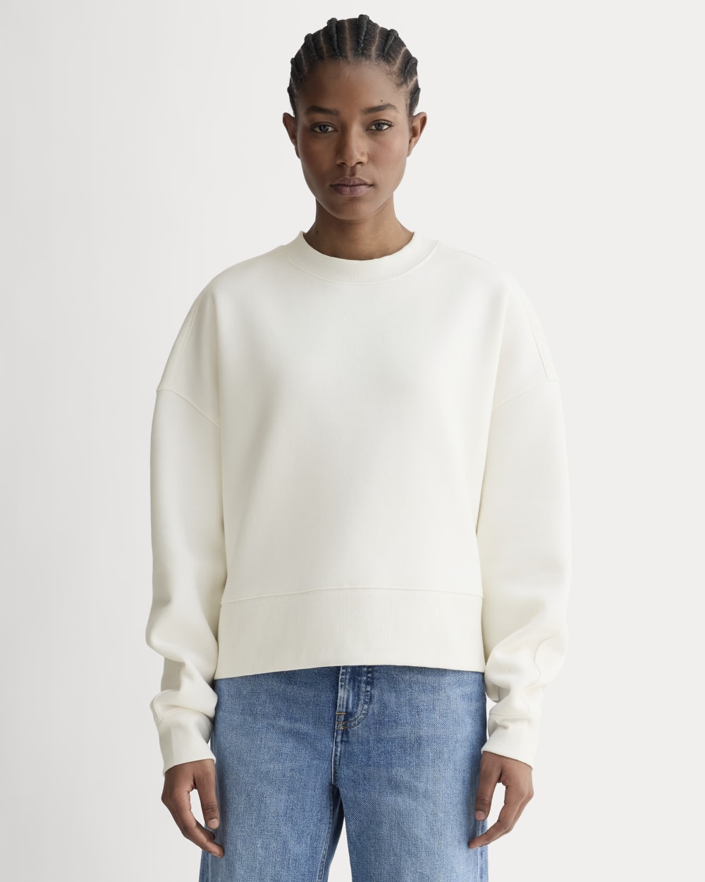 Luxe Fleece Sweatshirt | Bone