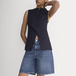 Loose Jean Short | Dark Wash