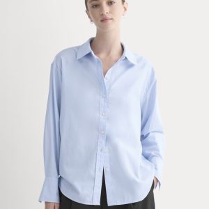 Everyday Shirt in Silky Cotton | Light Blue