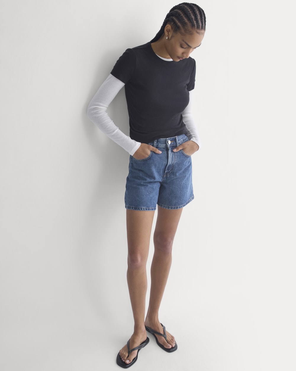 Way-High? A-Line Denim Short | Ocean - Image 4