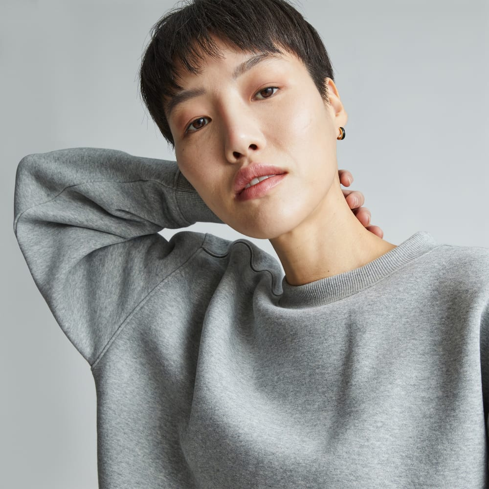 The ReTrack Oversized Crew | Heather Grey - Image 4