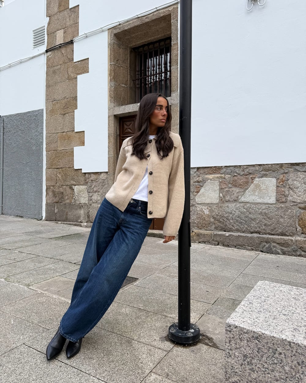 Shrunken Cardigan in Everyday Cotton | Fiery Red - Image 6