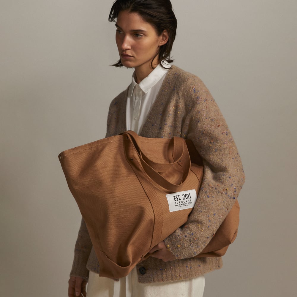 The Organic Canvas Weekender | Cappuccino - Image 2