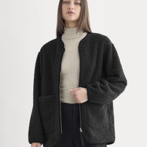 Reversible Teddy Jacket | Black
