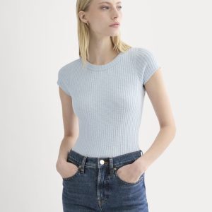 The Cozy Rib Tee | Skywriting