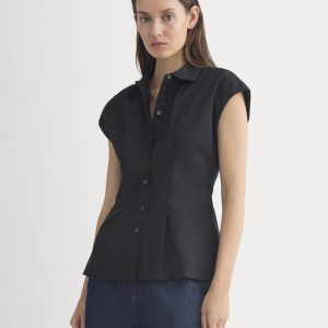 Muscle Shirt in Lightweight Cotton | Black