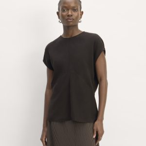 The Drape Top in Butterlite | Black