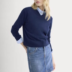 Denim Utility Mini Skirt | Dark Indigo