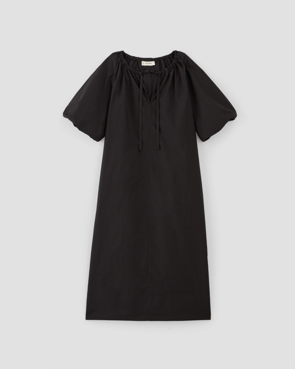 The Supima? Puff-Sleeve Dress | Black - Image 2