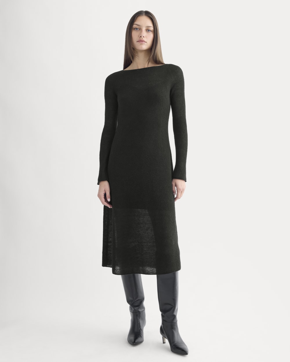 The Air Alpaca??Sweater Dress | Black