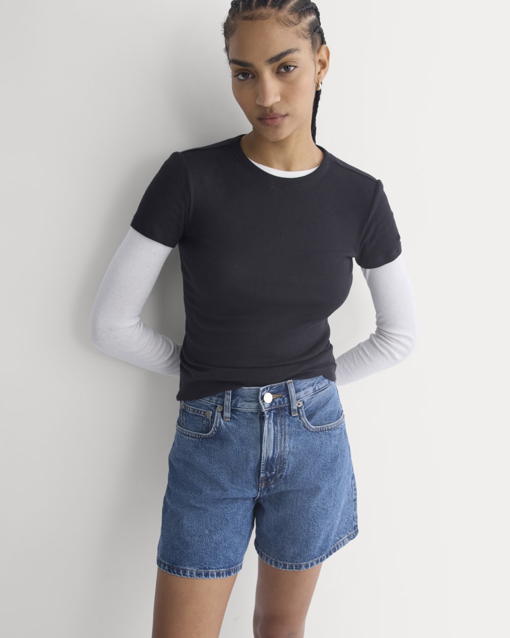 Way-High? A-Line Denim Short | Ocean