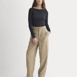 Patch Pocket Ballon Pant in Buttersoft | Chinchilla
