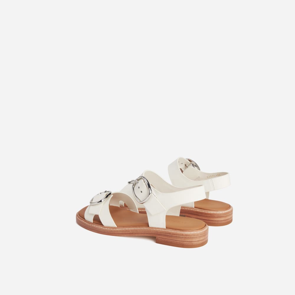 The Twin Buckle Sandal | Canvas Tan - Image 4