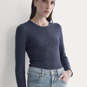 The Cozy Rib Long-Sleeve Tee | Mood Indigo