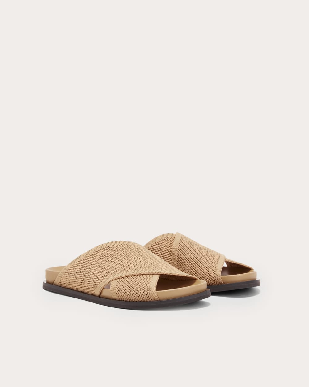 The ReKnit Form Crossover Sandal | Caramel - Image 3