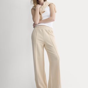 Lightweight Terry Pintuck Sweatpant | Parchment