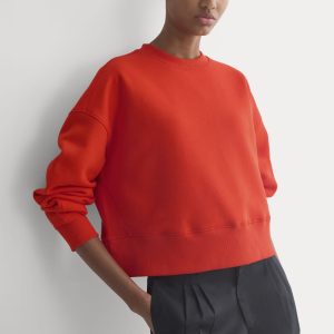 Luxe Fleece Sweatshirt | Fiery Red